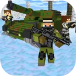 Скачать взломанную версию Cube Wars Battle Survival Мод (Режим бога) на Андроид