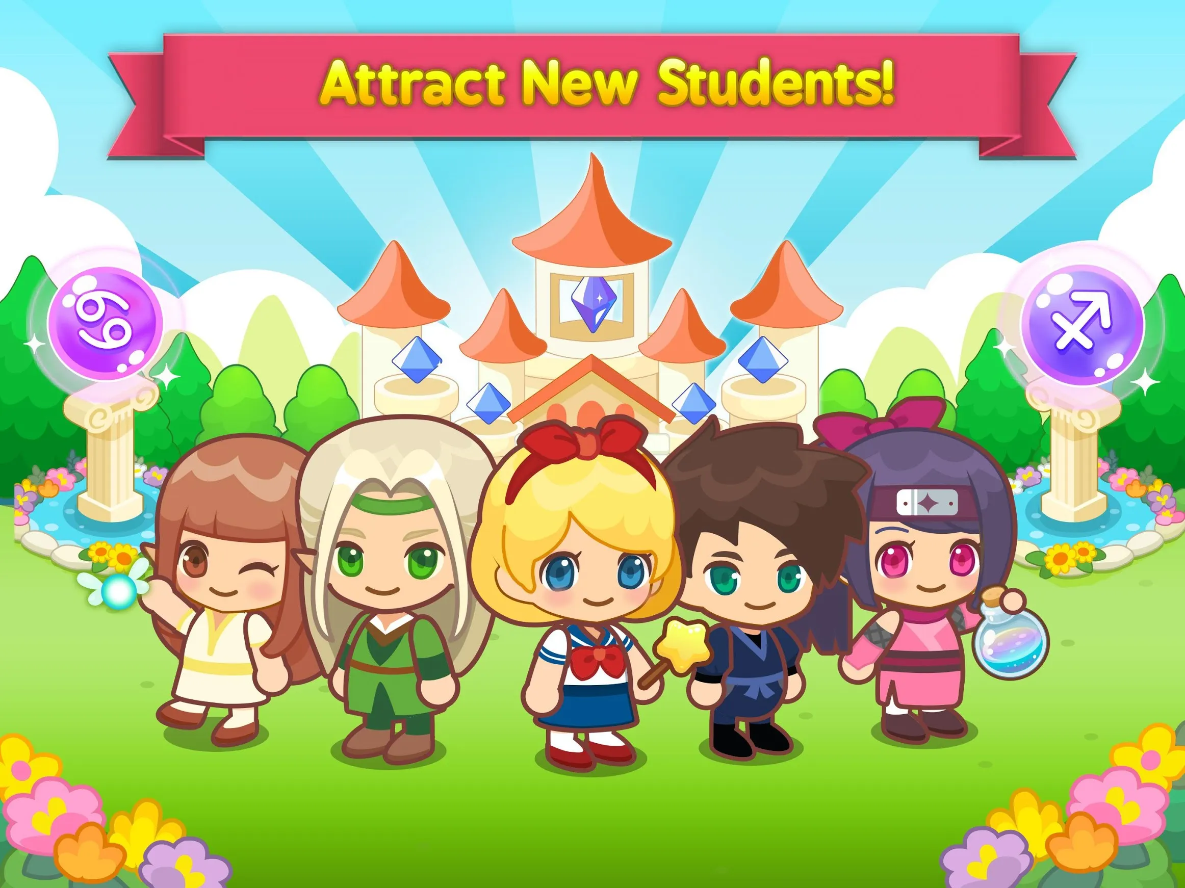 Magic School Story [мод: много денег] Screenshot 3