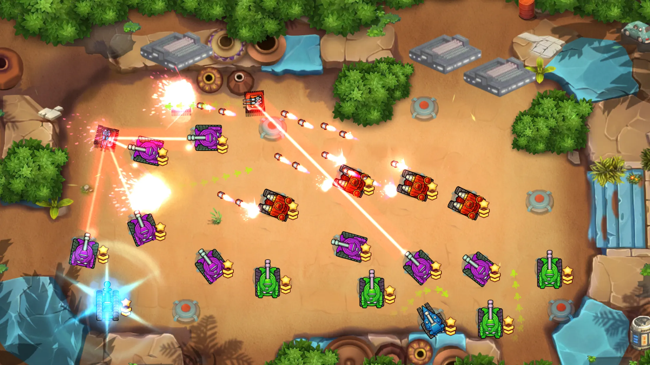 Tank Fun Heroes – Land Forces War [мод: много денег] Screenshot 1