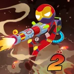 Скачать взломанную версию Stick Destruction – Battle of Ragdoll Warriors [мод: много денег] на Андроид