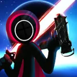 Скачать взлом Stickman Ghost 2: Galaxy Wars [мод: много денег] на Андроид