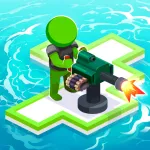 Скачать взлом War of Rafts: Crazy Sea Battle [мод: много денег] на Андроид