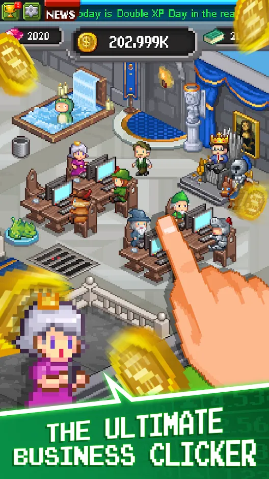 Tap Tap Trillionaire: 8 Bits [мод: меню] Screenshot 5