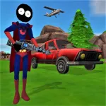 Скачать взломанную версию Stickman Superhero Мод (Всё открыто) на Андроид