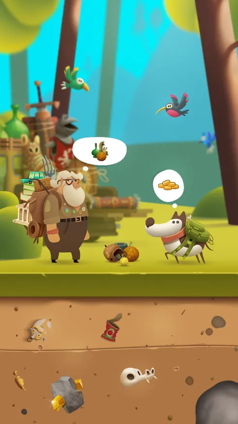 Мой копающий пес (My Diggy Dog) [мод: много денег] Screenshot 2