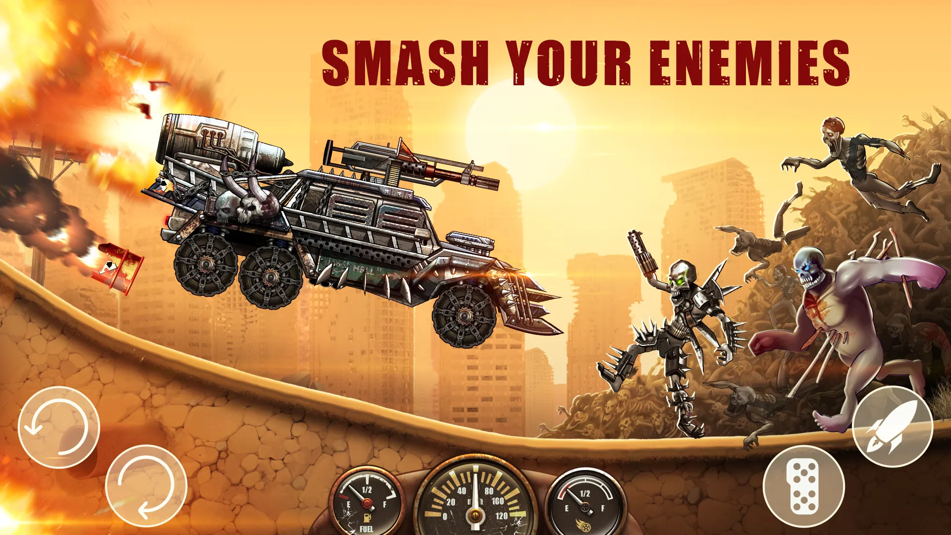 Zombie Hill Racing: Earn Climb v2.4.5 APK Мод (Много денег) Screenshot 3