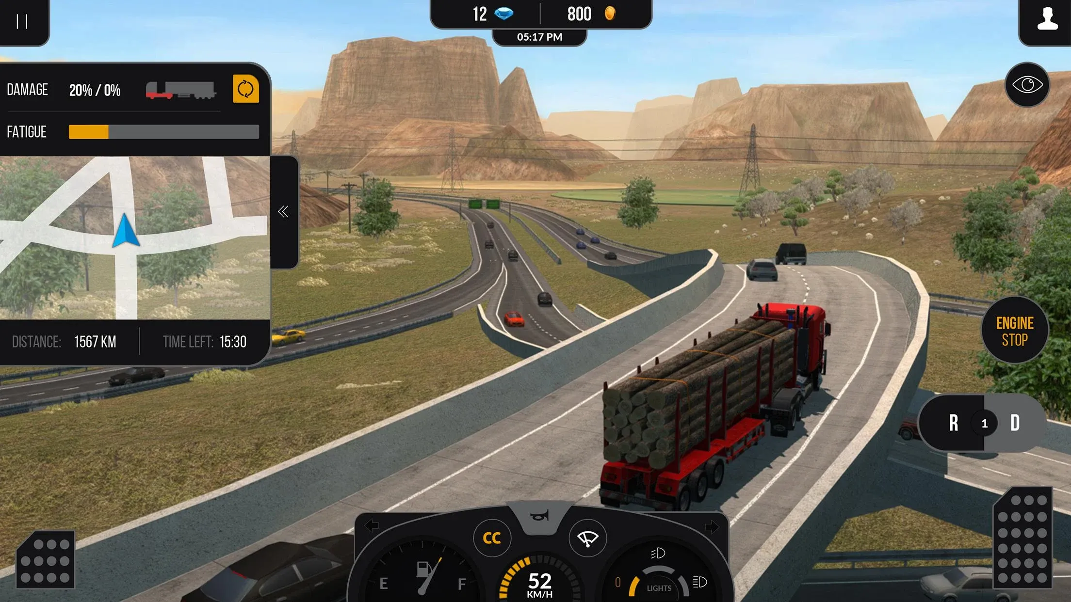 Truck Simulator PRO 2 v1.9.1 APK Мод (Много денег) Screenshot 2