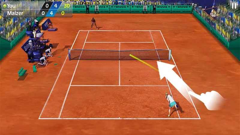 Теннис пальцем 3D – Tennis [мод: много денег] Screenshot 3