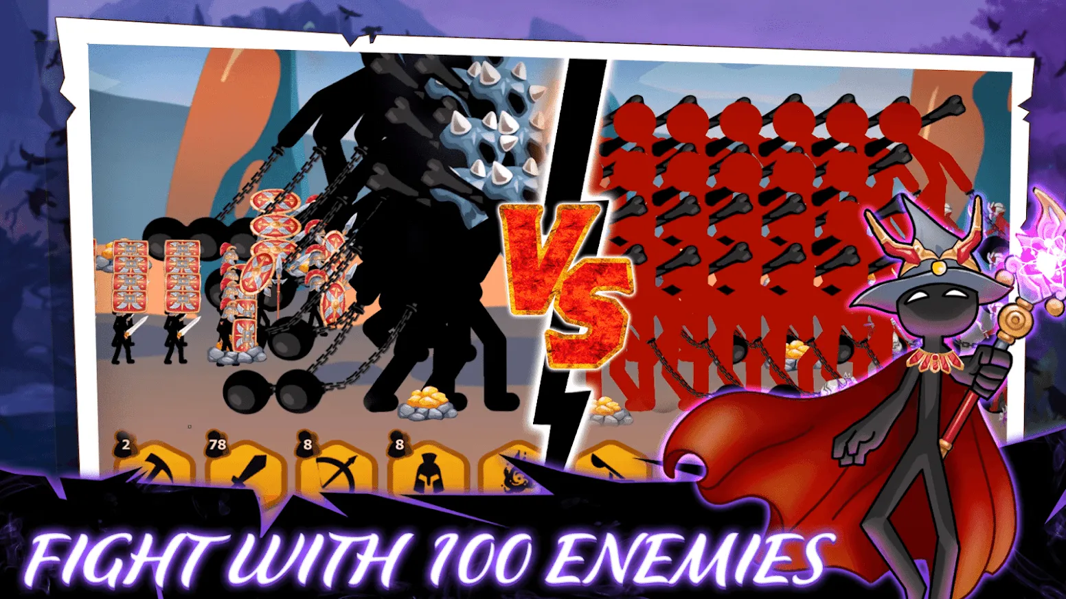 Stickman Battle 2: Empires War [мод: много денег] Screenshot 5