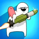 Скачать взломанную версию Missile Dude RPG : idle hero [мод: много денег] на Андроид
