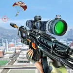 Скачать MOD Снайпер стрельба Пистолет Игра [мод: бесплатные покупки] на Андроид