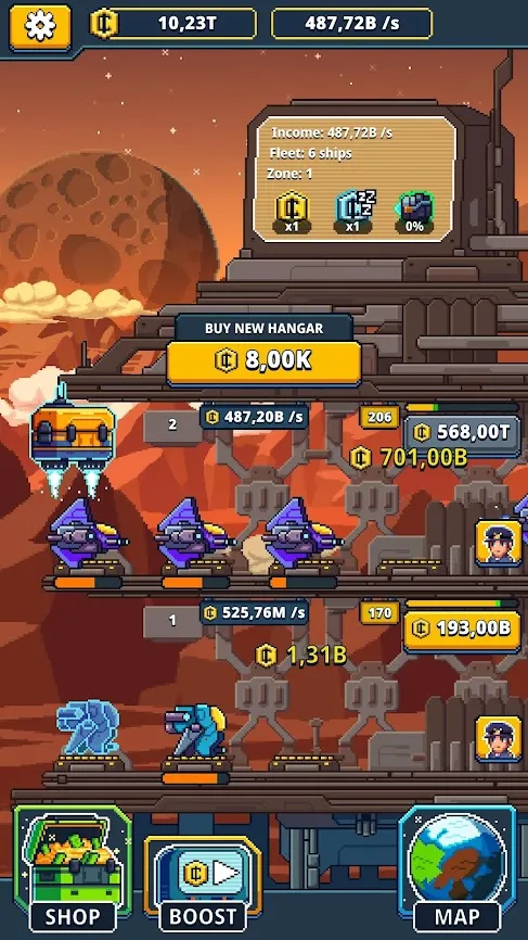 Idle Space Tycoon – Incremental Zen Game [мод: много денег] Screenshot 4