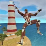 Взломанная Rope Hero 3 Мод (Мега Меню, Режим бога, Много денег и навыков) на Андроид