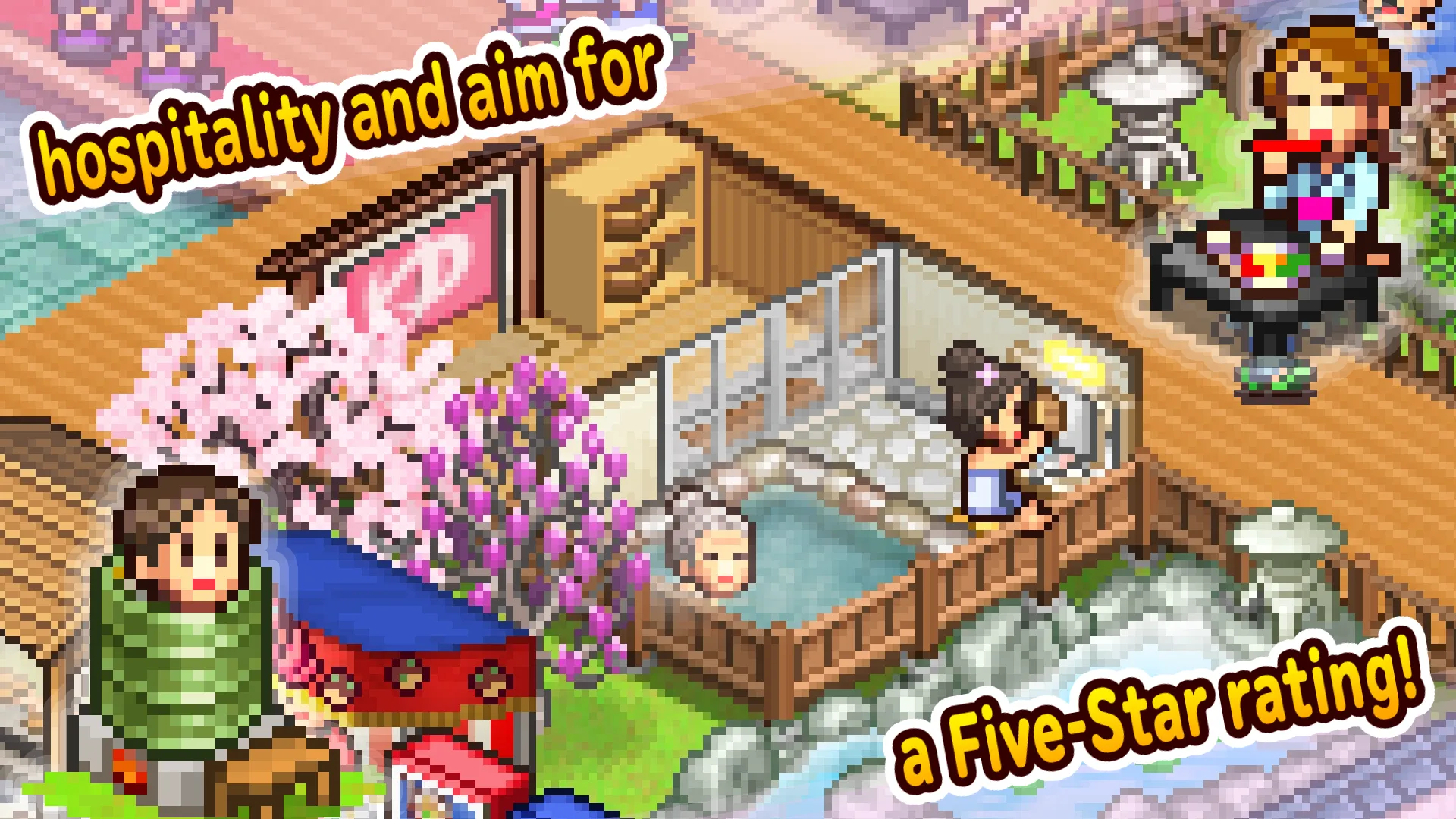 Hot Springs Story 2 v1.5.4 APK Мод (Много денег) Screenshot 2 Hot Springs Story 2 v1.5.4 APK Мод (Много денег) Screenshot 2