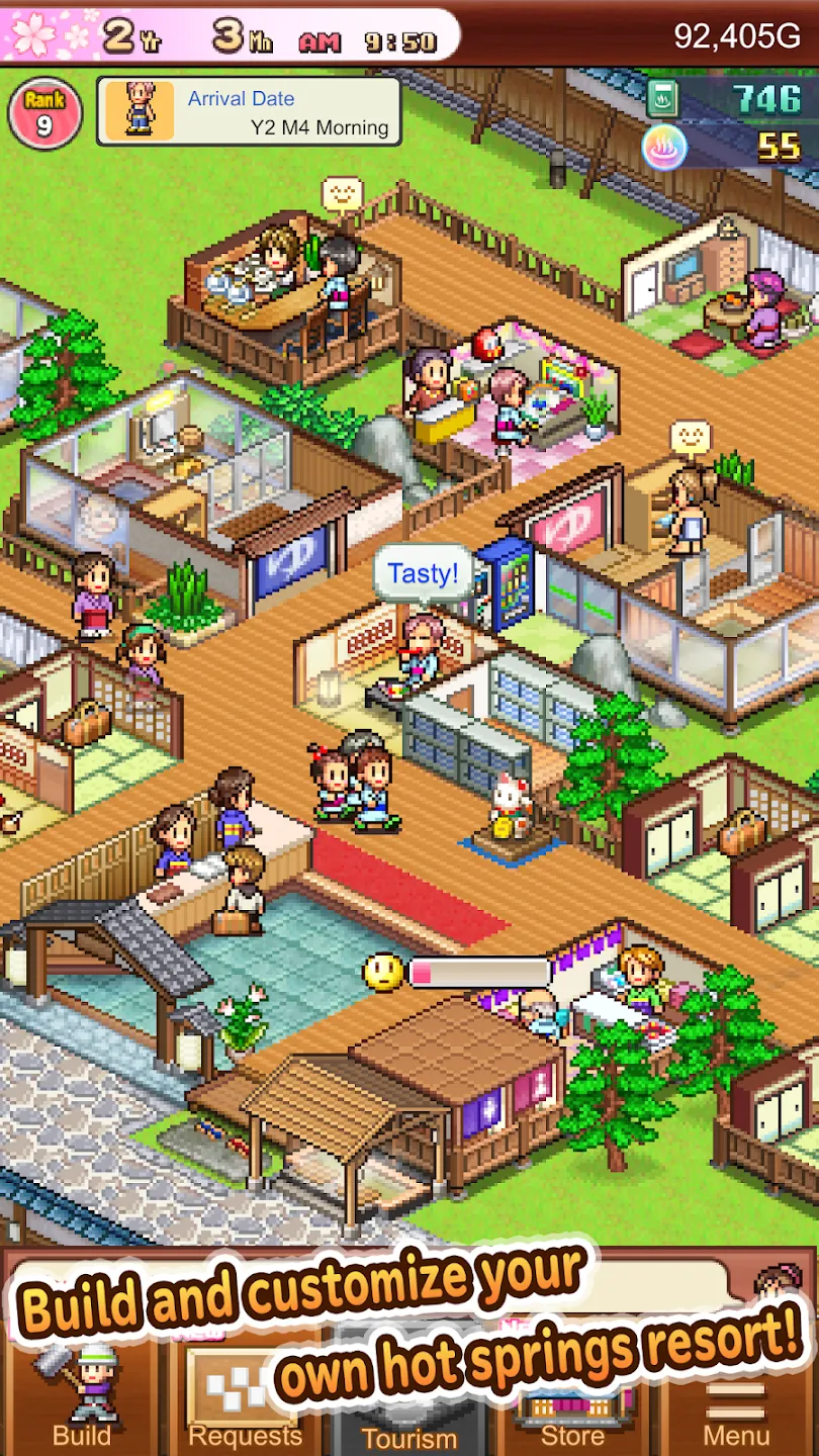 Hot Springs Story 2 v1.5.4 APK Мод (Много денег) Screenshot 4 Hot Springs Story 2 v1.5.4 APK Мод (Много денег) Screenshot 4