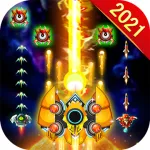 Взломанная Space Hunter: Galaxy Attack Arcade Shooting Game [мод: много денег] на Андроид