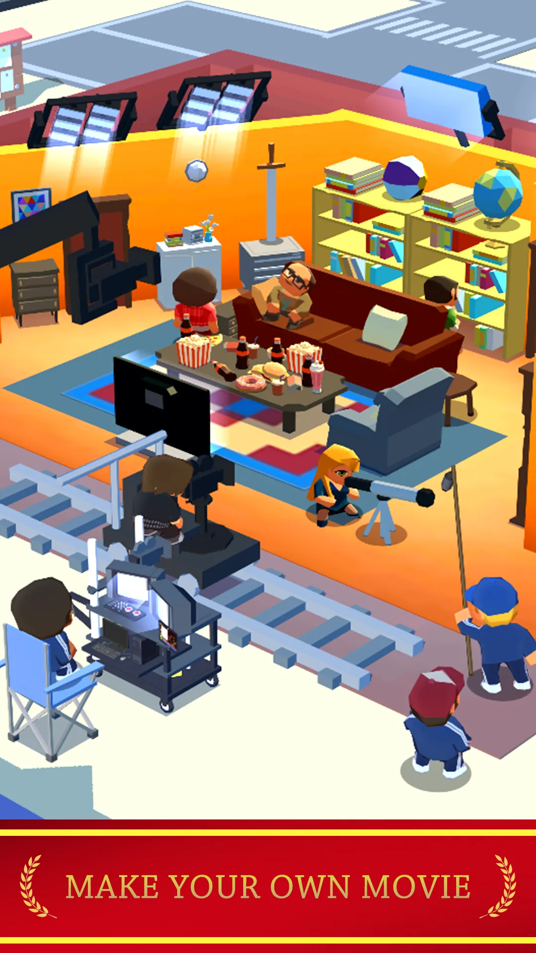 Movie Empire Tycoon [мод: много денег] Screenshot 1