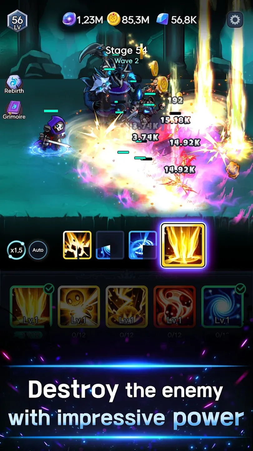 Shadow Knights : Idle RPG v54 APK Мод (Меню, Много денег, Режим бога) Screenshot 4