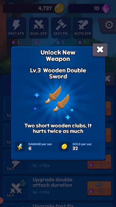 Sword Clicker : Idle Clicker [мод: бесплатные покупки] Screenshot 3