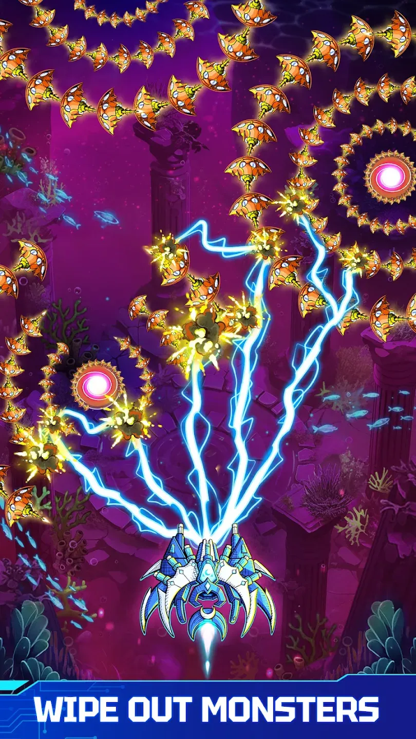 Atlantis Invaders v12.01.029 APK Мод (Мега Меню, Урон, Энергия, VIP) Screenshot 2 Atlantis Invaders v12.01.029 APK Мод (Мега Меню, Урон, Энергия, VIP) Screenshot 2