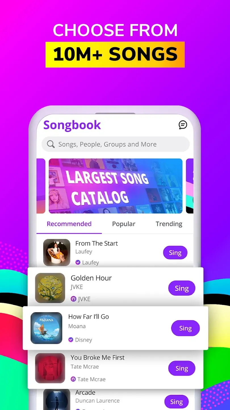 Smule v12.9.7 APK Мод (Всё открыто, VIP, Бесплатные монеты) Screenshot 1 Smule v12.9.7 APK Мод (Всё открыто, VIP, Бесплатные монеты) Screenshot 1