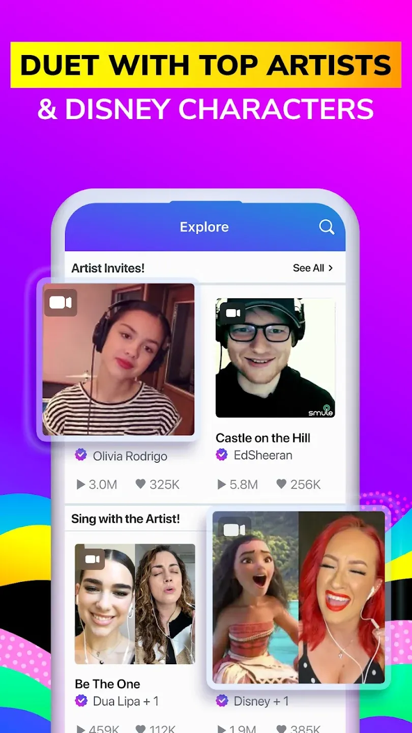 Smule v12.9.7 APK Мод (Всё открыто, VIP, Бесплатные монеты) Screenshot 3 Smule v12.9.7 APK Мод (Всё открыто, VIP, Бесплатные монеты) Screenshot 3