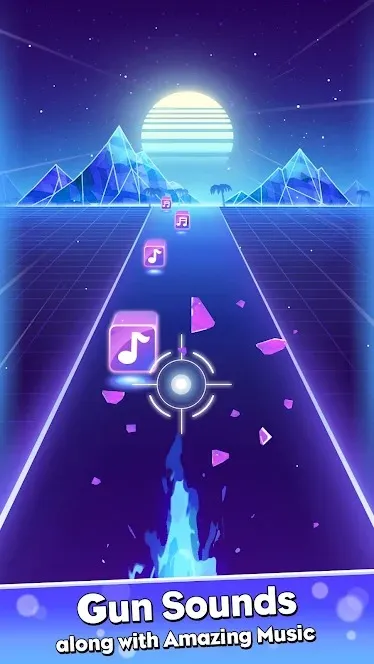 Beat Shot 3D – edm Музыка Игры [мод: режим бога] Screenshot 2
