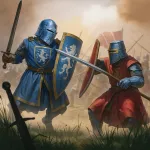 Скачать взломанную версию Kingdom Clash Мод (Меню, Один удар, Режим бога, Скорость боя) на Андроид