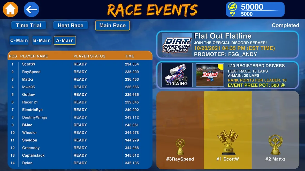 Dirt Trackin Sprint Cars [мод: много денег] Screenshot 2