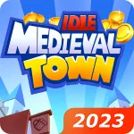 Скачать взломанную версию Idle Medieval Town - Tycoon [мод: много денег] на Андроид