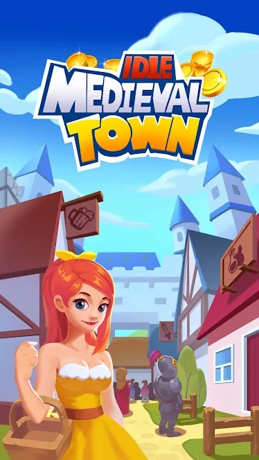 Idle Medieval Town - Tycoon [мод: много денег] Screenshot 1