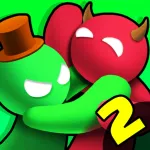 Взломанная Noodleman.io 2 - Fight Party [мод: много денег] на Андроид