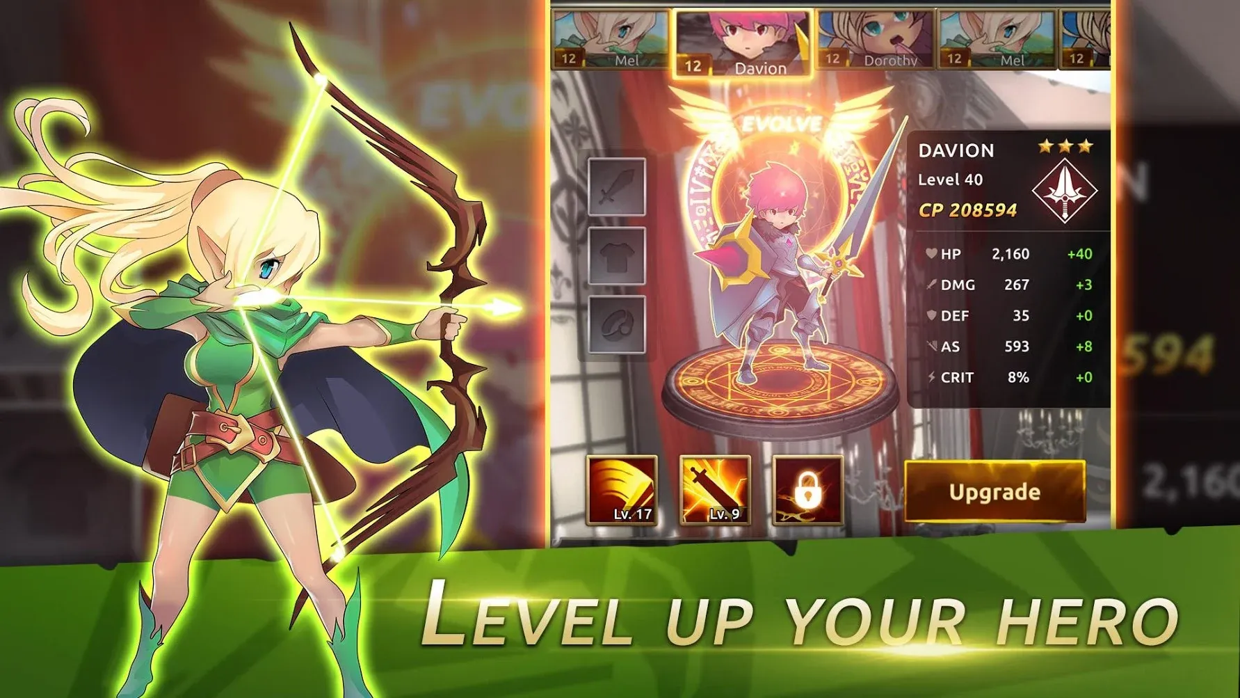 Knight War: Idle Defense Pro v1.1.9 APK Мод (Много денег) Screenshot 1