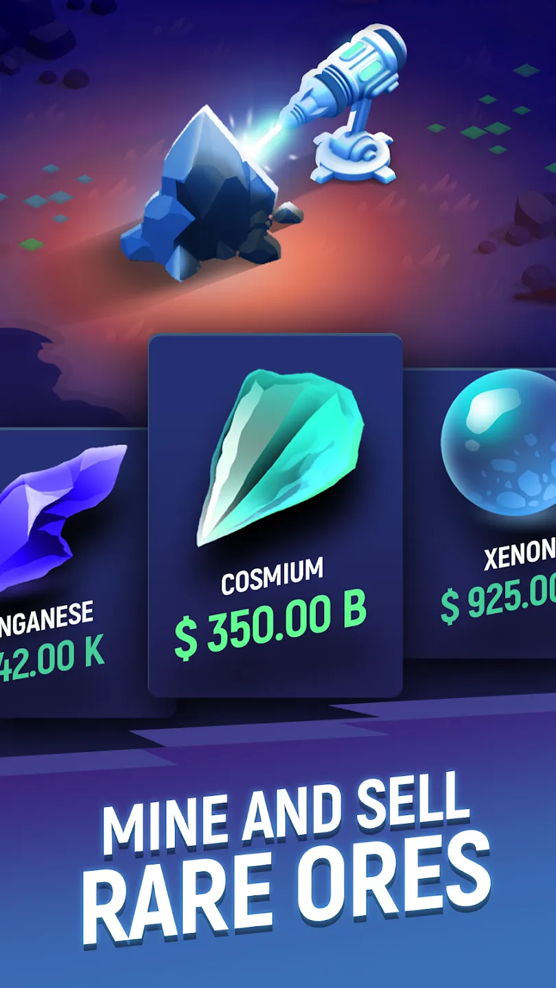 ExoMiner: Idle Miner Adventure v1.3.31 APK Мод (Бесплатные покупки) Screenshot 3 ExoMiner: Idle Miner Adventure v1.3.31 APK Мод (Бесплатные покупки) Screenshot 3