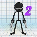 Взломанная Gun Fu: Stickman 2 [мод: много денег] на Андроид