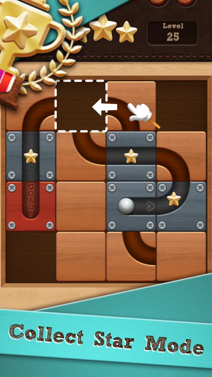 Roll the Ball: Slide Puzzle [мод: много подсказок] Screenshot 1