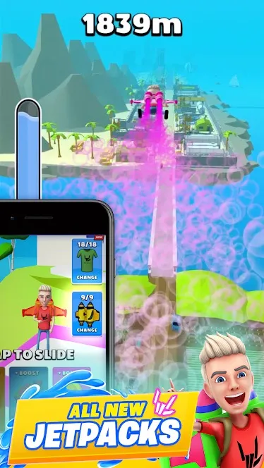 Stephen Sharer’s Rocket Slide [мод: бесплатные покупки] Screenshot 2