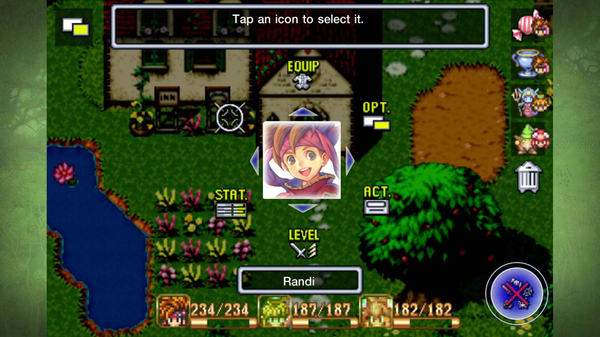 Secret of Mana v3.4.3 APK Мод (Меню, Бессмертие, Высокий урон, Много денег) Screenshot 2 Secret of Mana v3.4.3 APK Мод (Меню, Бессмертие, Высокий урон, Много денег) Screenshot 2