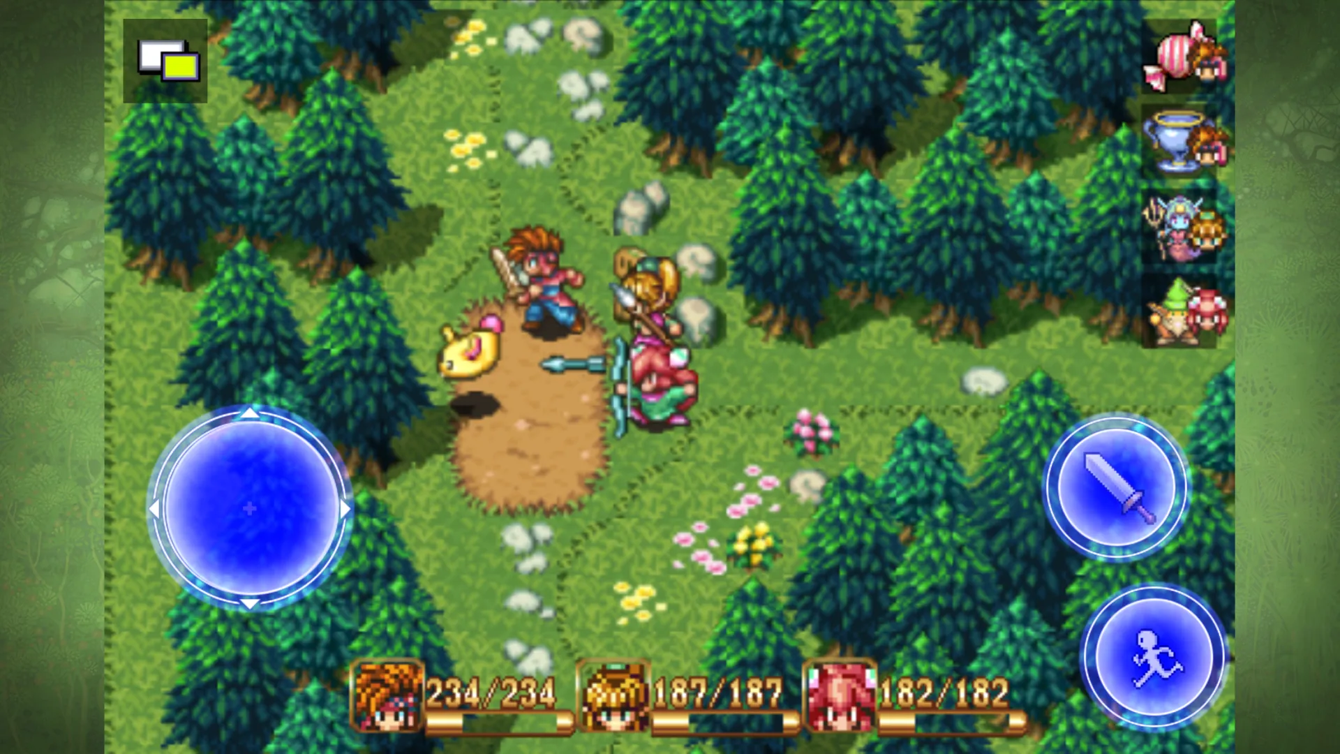 Secret of Mana v3.4.3 APK Мод (Меню, Бессмертие, Высокий урон, Много денег) Screenshot 3 Secret of Mana v3.4.3 APK Мод (Меню, Бессмертие, Высокий урон, Много денег) Screenshot 3