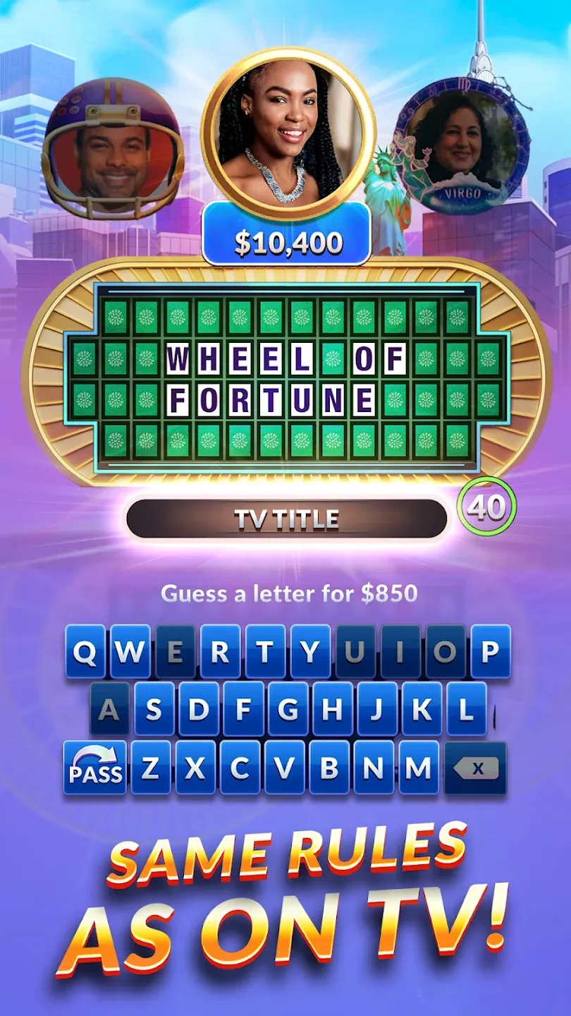 Wheel of Fortune: TV Game v4.8.3 APK Мод (Меню, Лёгкая победа) Screenshot 2 Wheel of Fortune: TV Game v4.8.3 APK Мод (Меню, Лёгкая победа) Screenshot 2