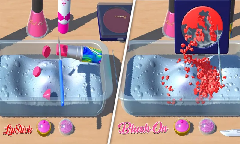 DIY Makeup Slime Maker! [мод: много денег] Screenshot 5