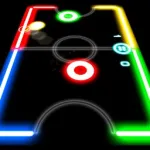 Скачать взломанную версию Glow Hockey [мод: без рекламы] на Андроид
