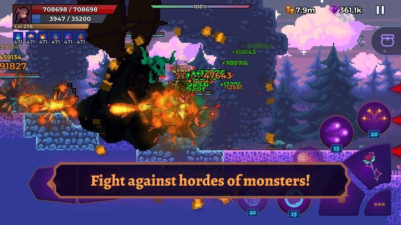 Moonrise Arena – Pixel Action RPG [мод: бесплатные покупки] Screenshot 4