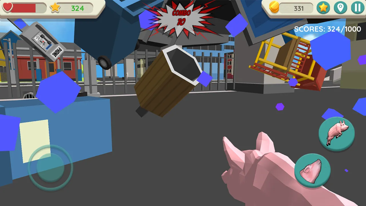 Crazy Pig Simulator v1.060 APK Мод (Много денег) Screenshot 3 Crazy Pig Simulator v1.060 APK Мод (Много денег) Screenshot 3