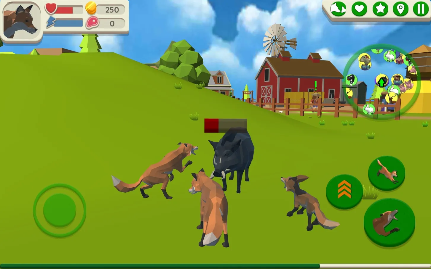 Fox Family - Animal Simulator [мод: много денег] Screenshot 1