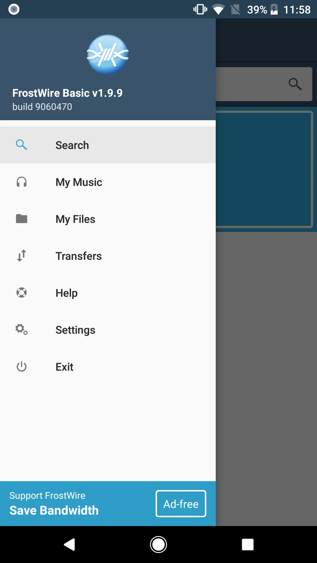 FrostWire: Torrent Downloader & Music Player Screenshot 1 FrostWire: Torrent Downloader & Music Player Screenshot 1