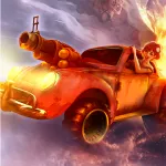 Взломанная Road Warrior Nitro: пустыня [мод: меню] на Андроид