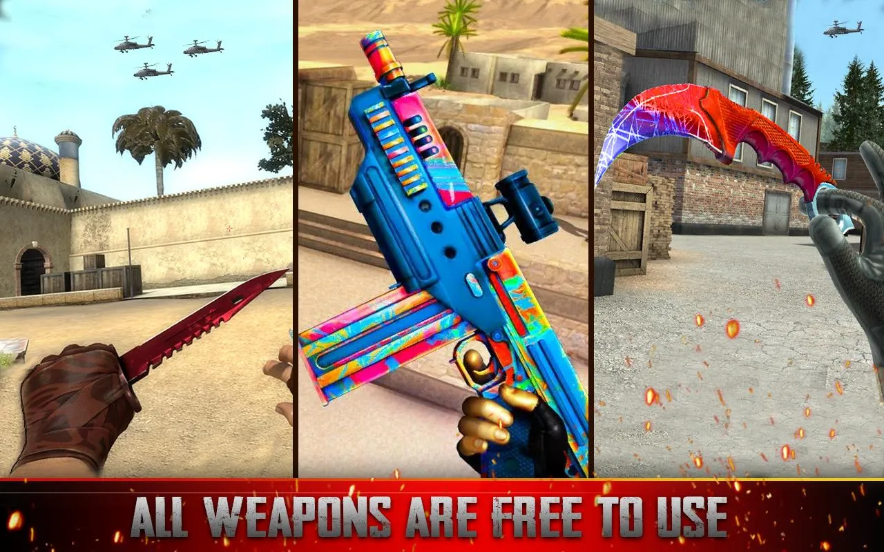 Real Commando Strike – FPS Shooting Game (NO ADS) [мод: полная версия] Screenshot 2
