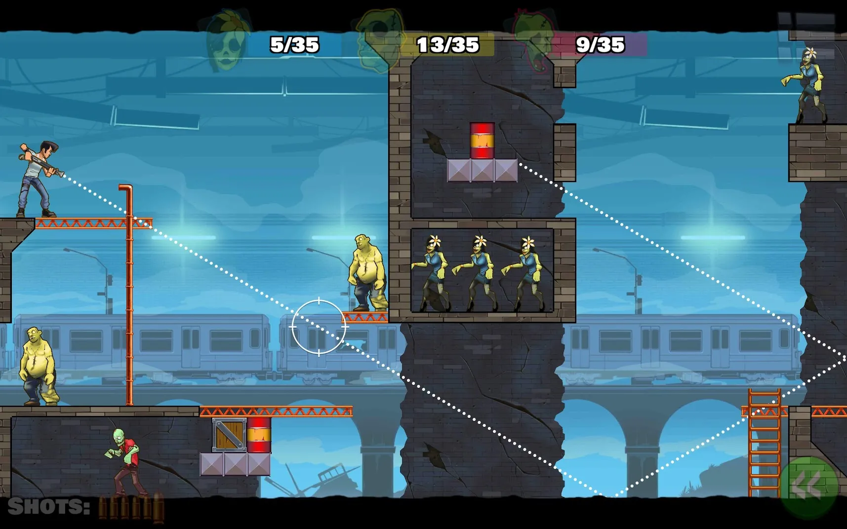 Stupid Zombies 3 [мод: много энергии] Screenshot 2