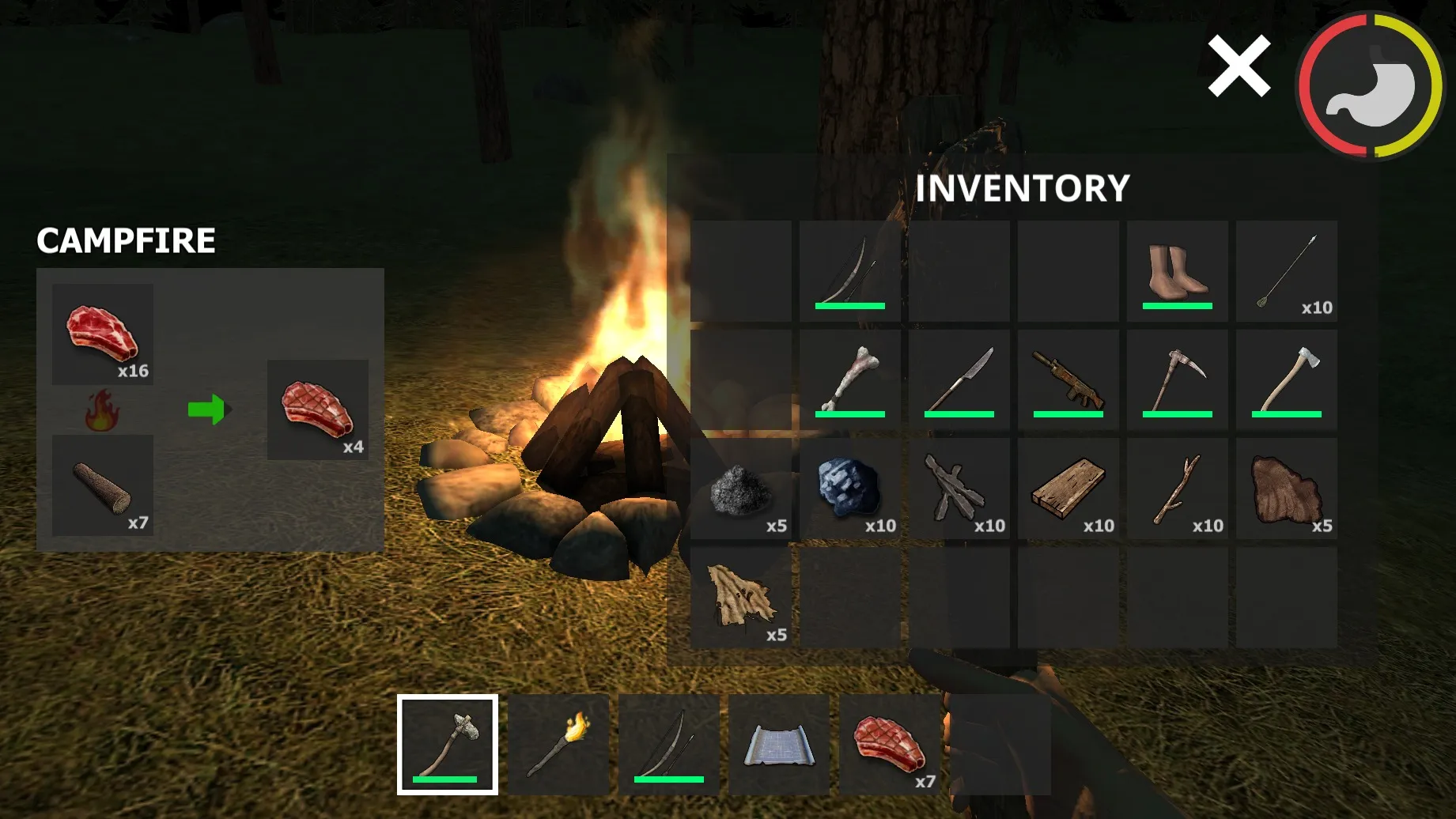 Forest Survival [мод: бесплатные покупки] Screenshot 2